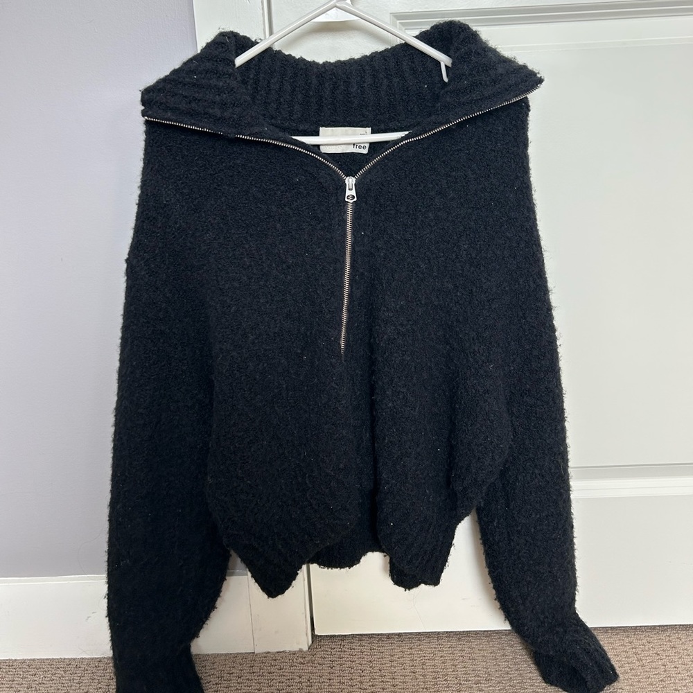 Aritzia Full Zip Wool Sweater